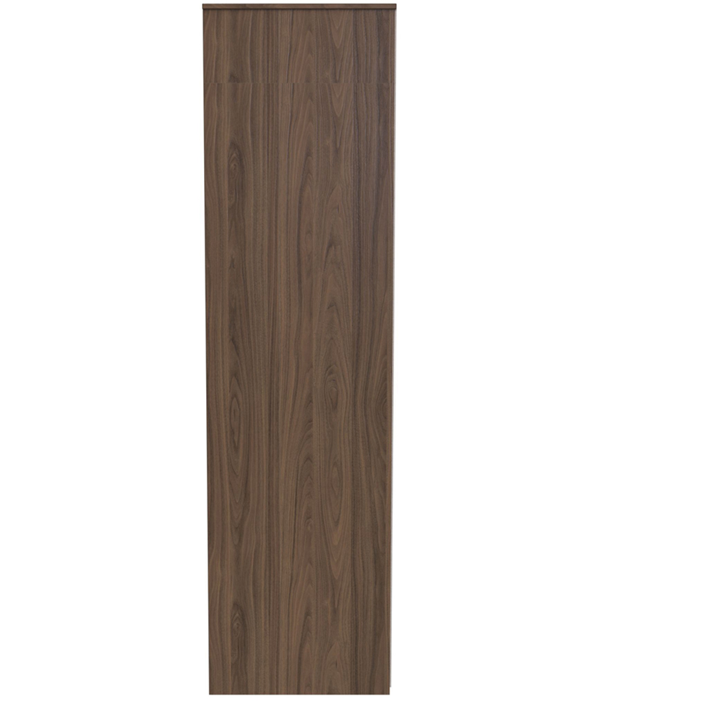 Crowndale Hong Kong 2 Door Carini Walnut Tall Wardrobe Ready Assembled Image 4