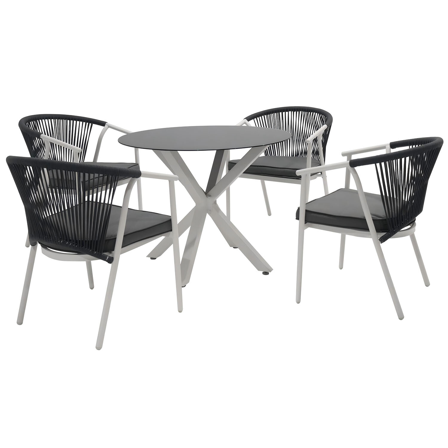 Maisie Dining Set - Grey and Black Image 2