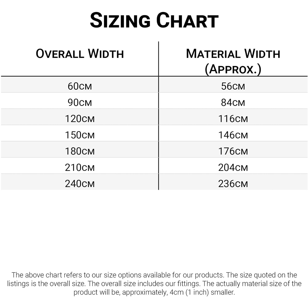 Caecus Blackout Roller Blinds Black 90cm x 120cm Image 4