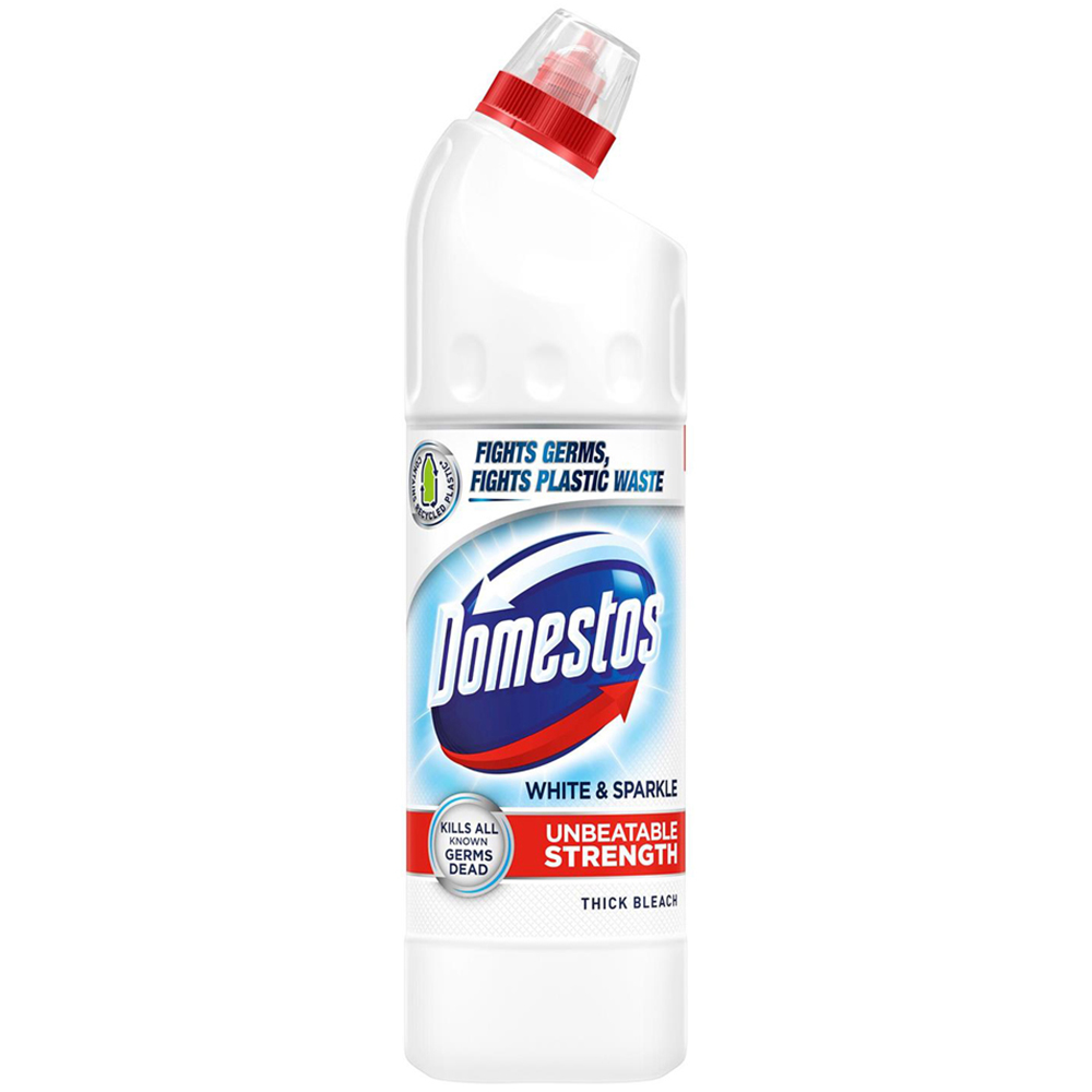 Domestos White and Sparkle Thick Bleach 750ml 9 Pack Image 2
