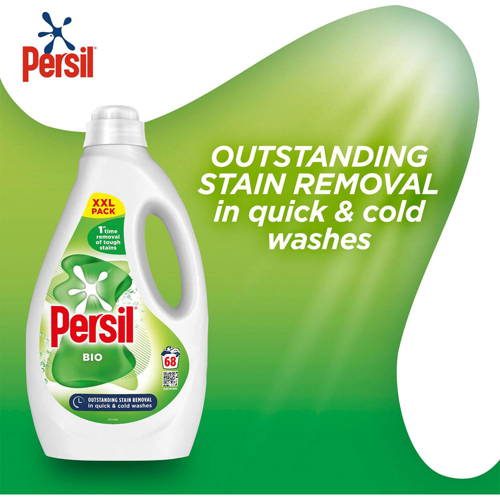 Persil Bio Liquid Detergent XXL 68 Washes 1.836L 5 Pack Image 6