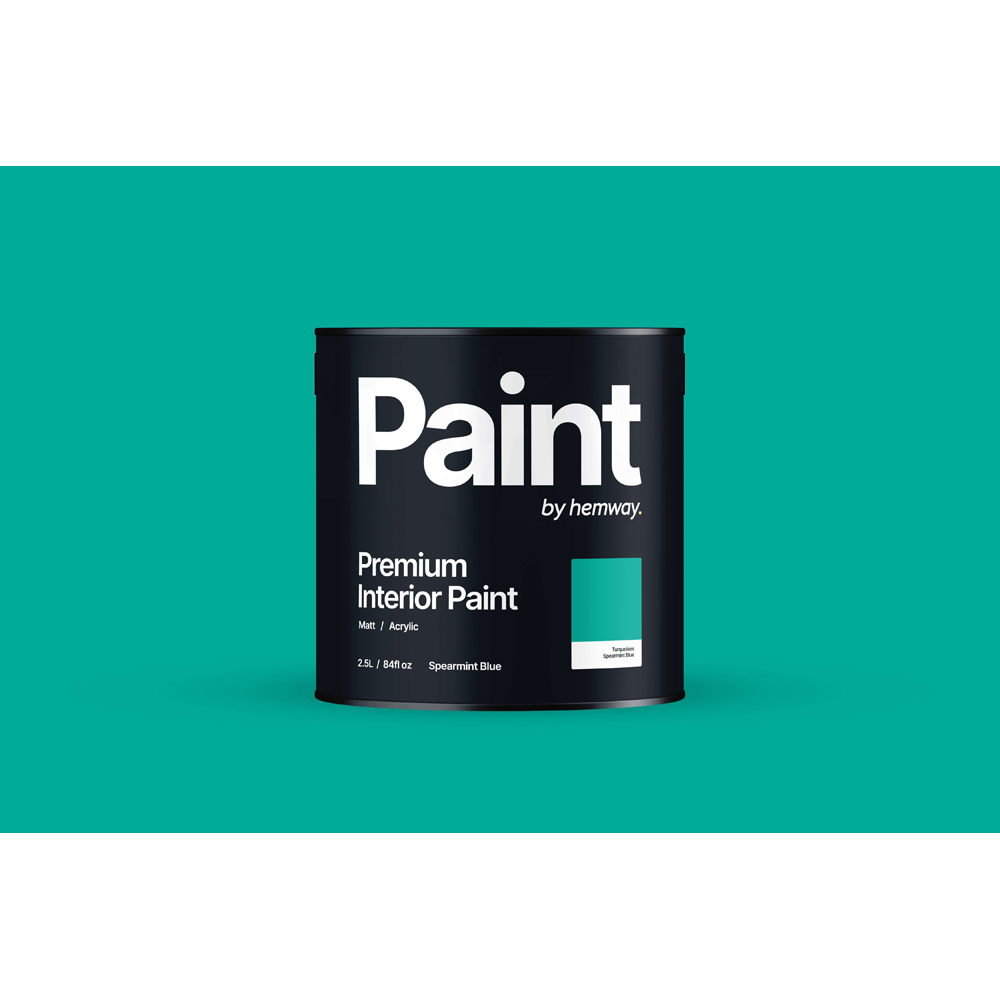 Hemway Spearmint Blue Interior Matt Acrylic Emulsion Paint 2.5L Image 8