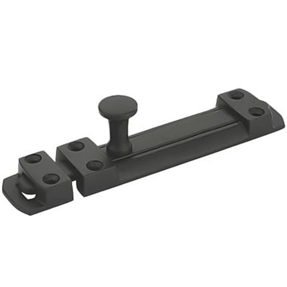 Golden Grace Matt Black Security Door Slide Bolt 4 Pack Image 2