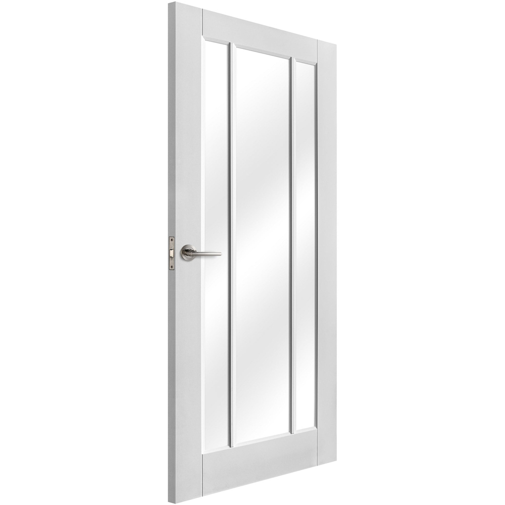 Toledo White Primed 3 Light Clear Glass Internal Door 2040 x 726 x 40mm Image 3