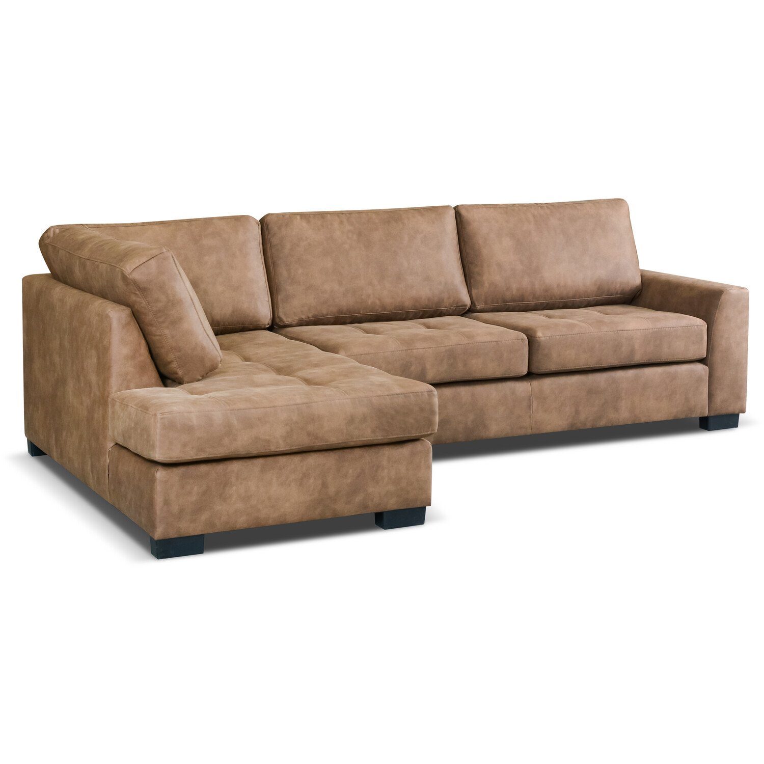 Mayfair Large Corner Sofa Brown Right-hand Image 3