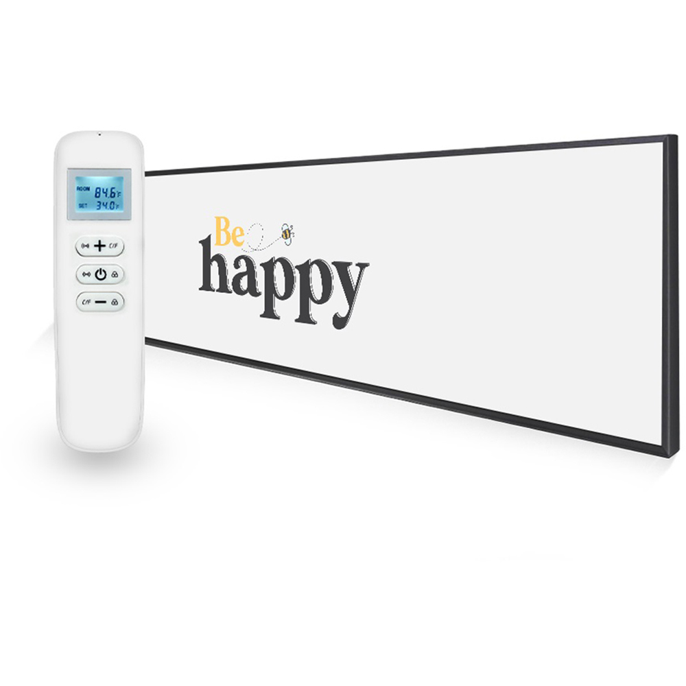 Mirrorstone Nexus 350W Be Happy Quote Wi-Fi Infrared Heating Panel 295 x 1195mm Image 3