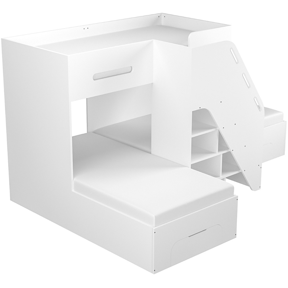 Flair Mason White Staircase Triple Sleeper with Storage Image 4