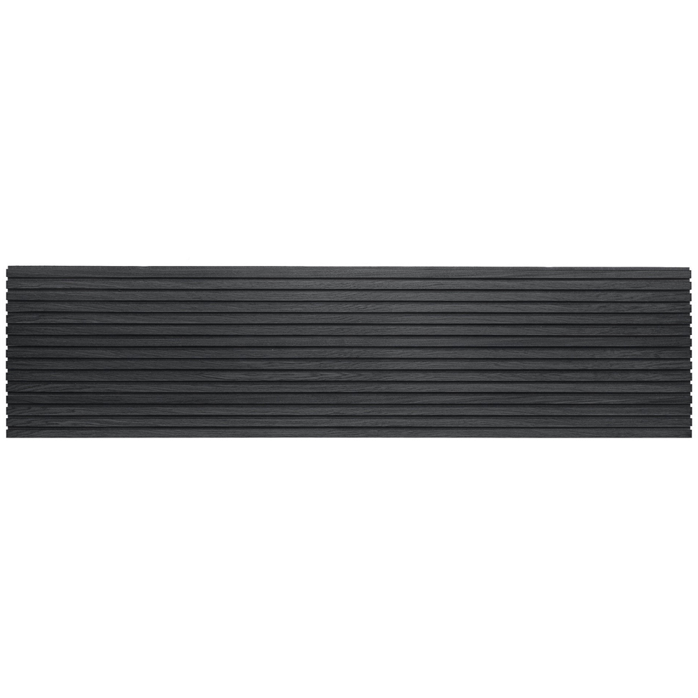 Portland 240 x 60cm Acupanel Charcoal Black Acoustic Slat Wall Panel Image 4