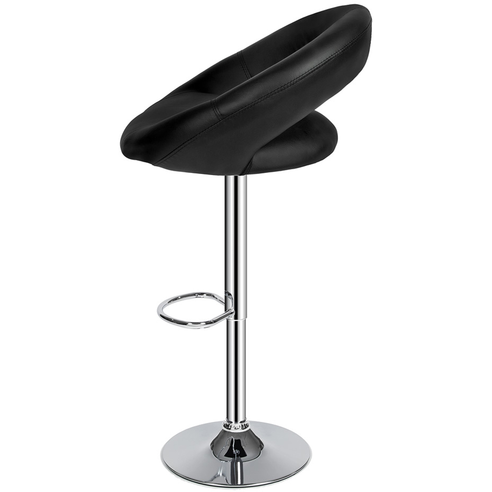 tectake Christian Synthetic Leather Bar Stool Set of 2 Image 3