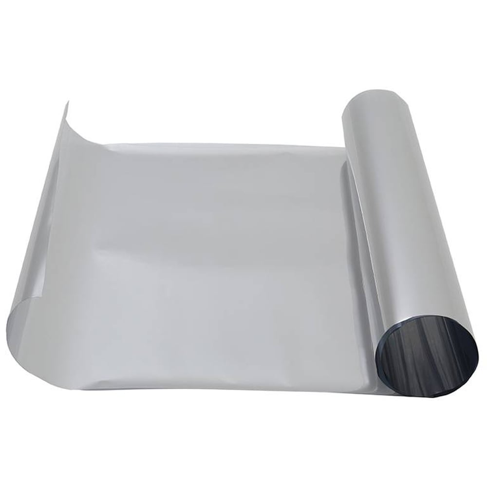 Living and Home Silver One Way Privacy Self Adhesive Mirror Window Film 100 x 50cm Image 2