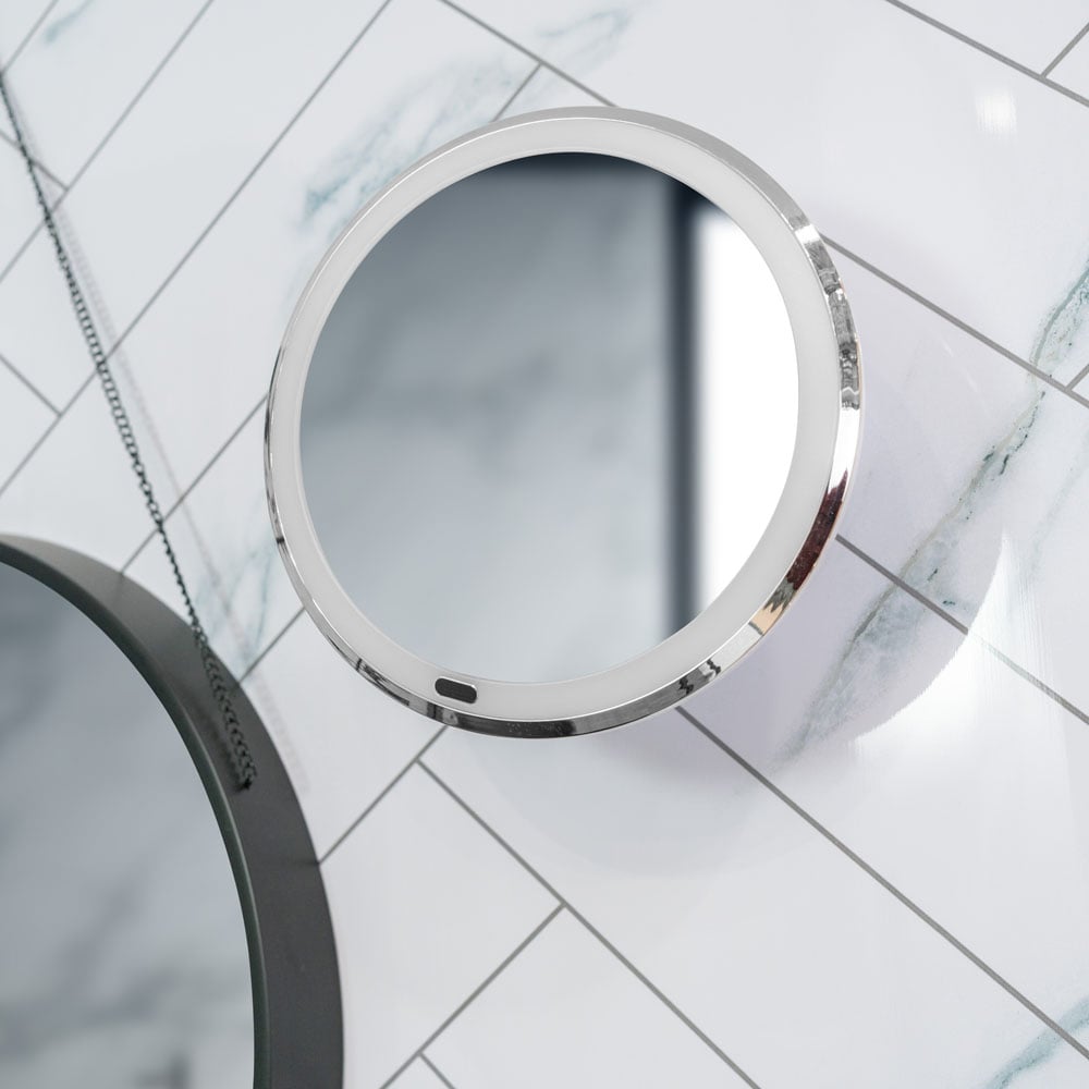 ValueLights Rechargeable LED White Suction Mirror with 5x Magnification Image 6