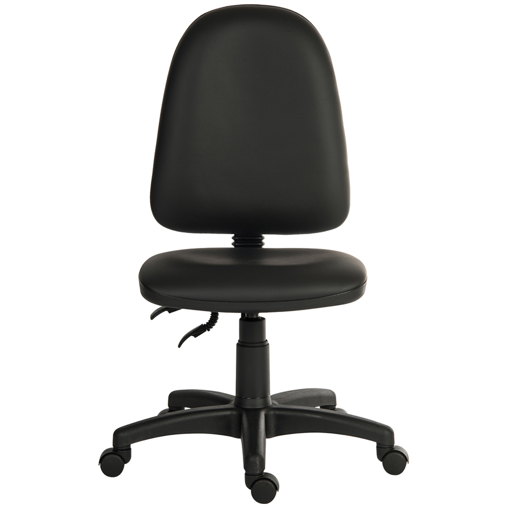 Teknik Office Ergo Twin Faux Leather Desk Chair Black Image 2
