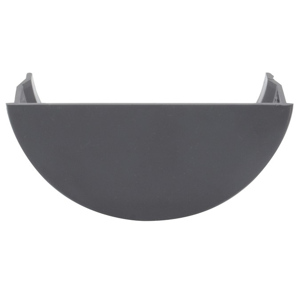 FloPlast Half Round Gutter Internal Stopend Anthracite Grey 112mm Image 2