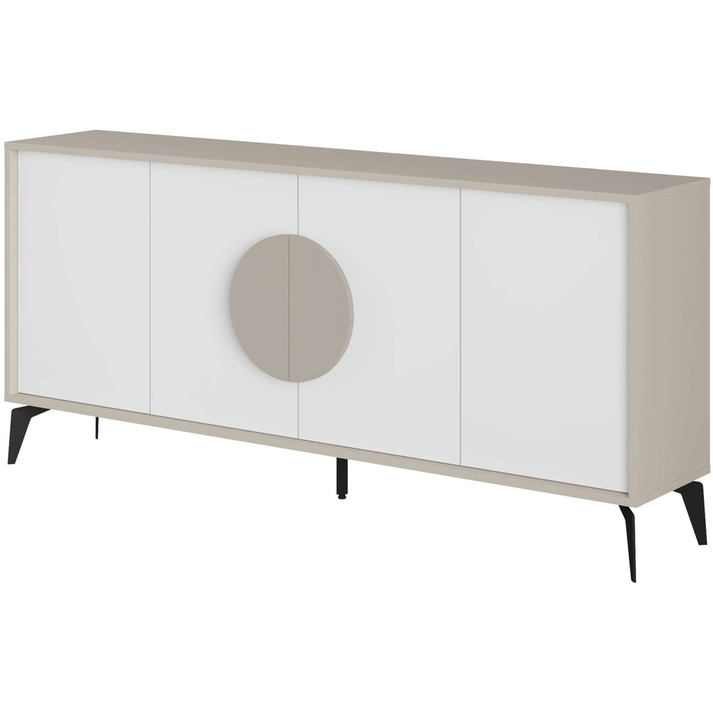 Decortie Gora Sandstone and White Console Sideboard Image 2