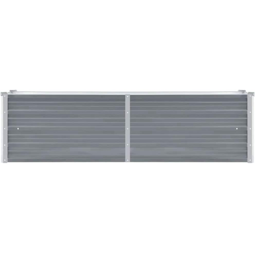 Walplus Grey Galvanised Steel Raised Bed 160 x 40 x 45cm Image 3