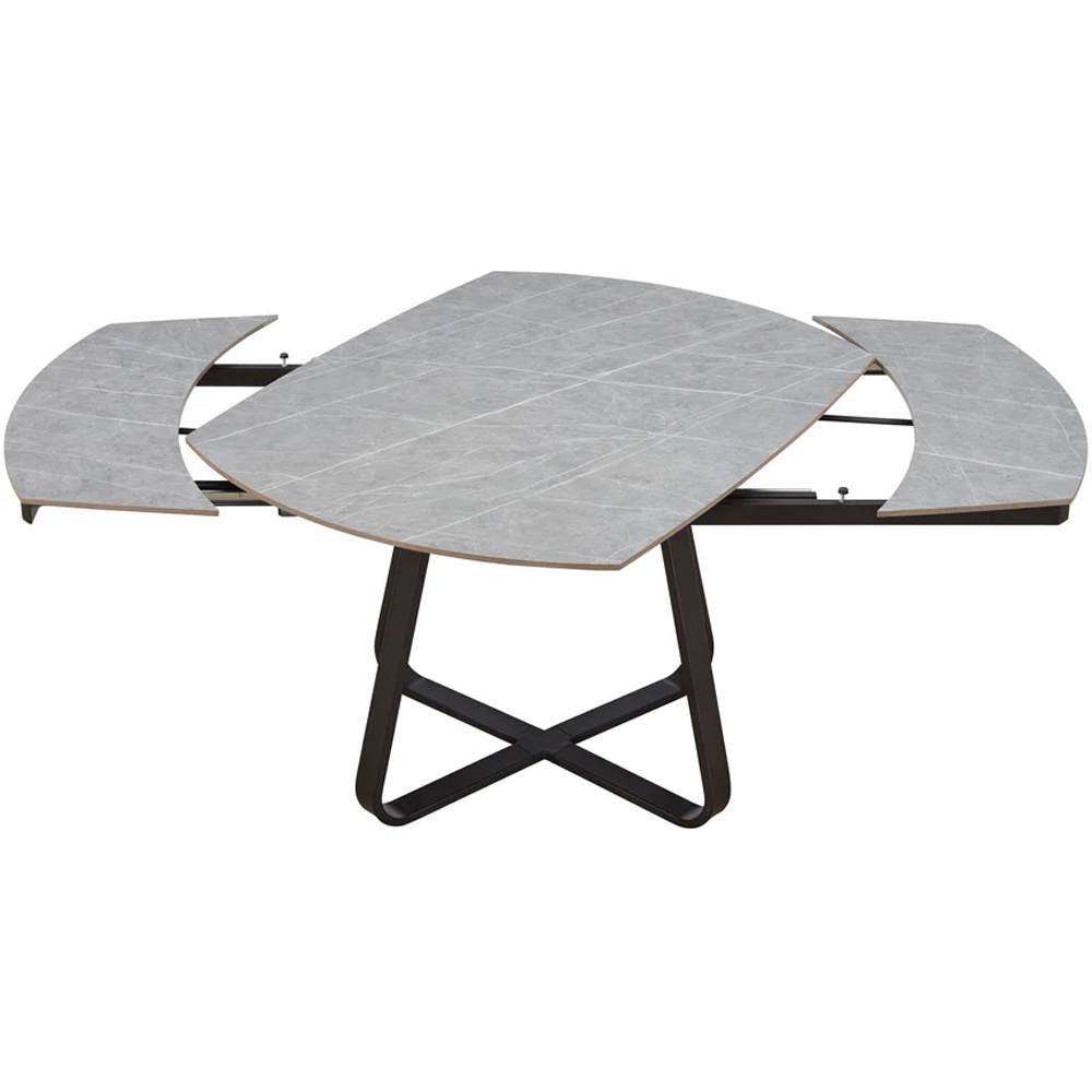 DS Living Arden 6 Seater Dining Table White Veined Marble Image 5