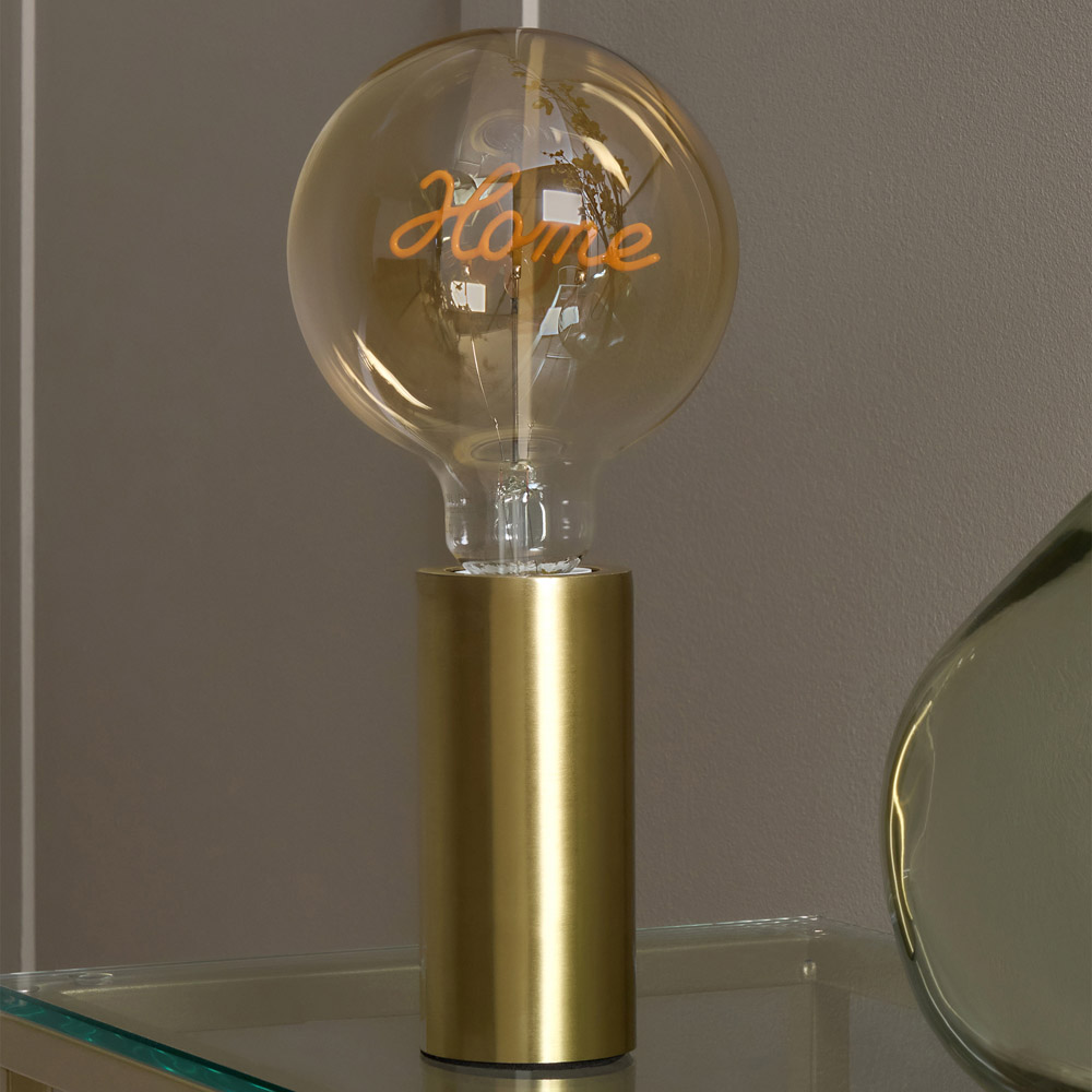 Inlight Home Neon Blub with Satin Brass Base Image 5