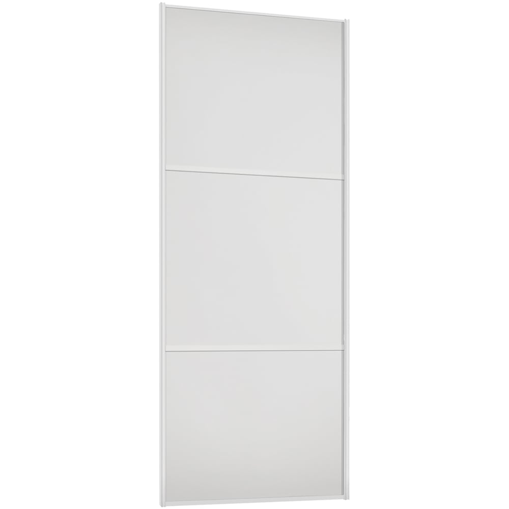 Spacepro 3 Panel White Frame White Panel Sliding Door 2220 x 762mm Image 1