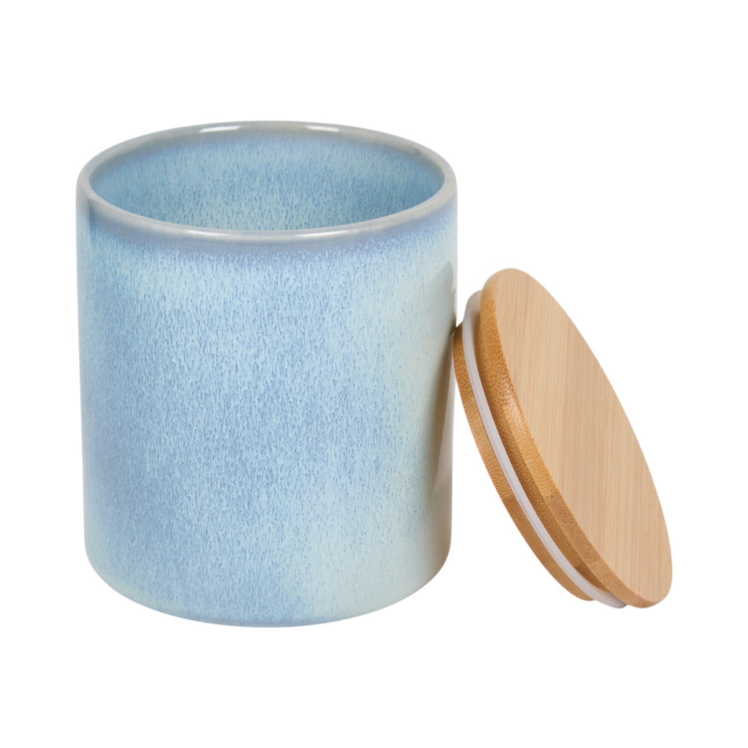 Laguna Reactive Glaze CanisterBlue Image 2