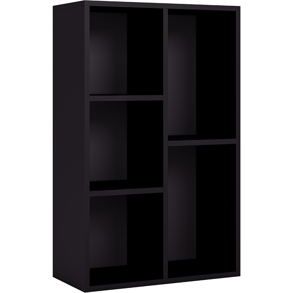 VIDA DESIGNS 5 Shelf Black Cube Storage Unit Image 2