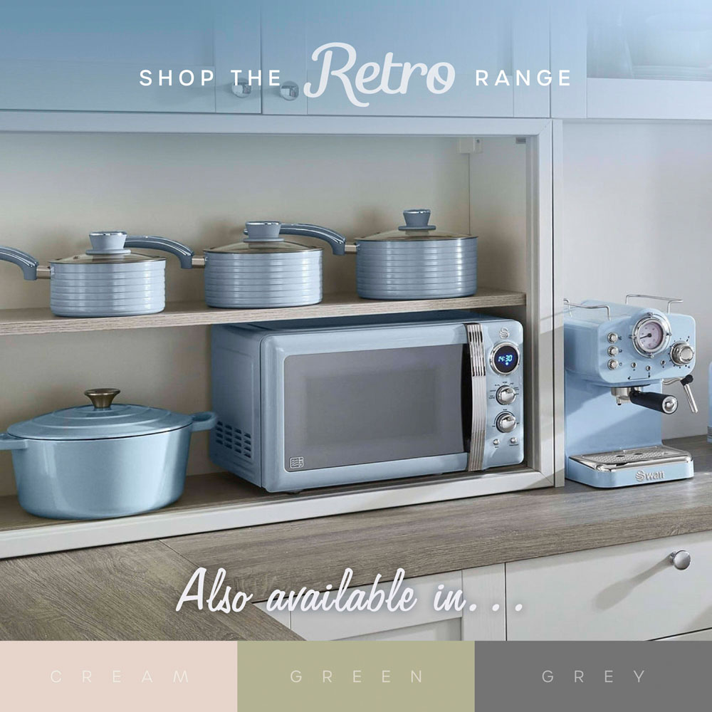 Swan Retro SD10513BLU Blue Digital Air Fryer 4.5L Image 6