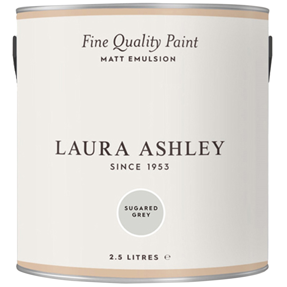 Laura Ashley Sugared Grey Matt Emulsion Paint 2.5L Image 2