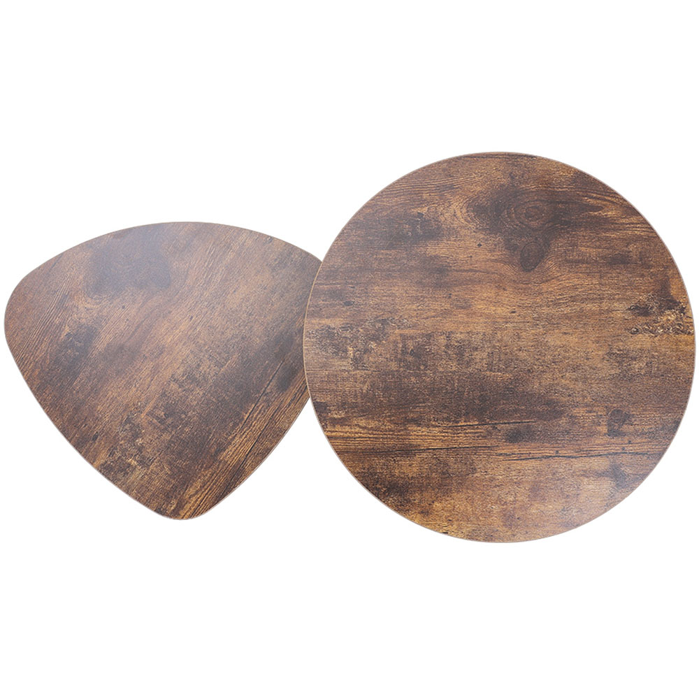 Living and Home Set of 2 Round and Triangular Nest of Tables Image 4