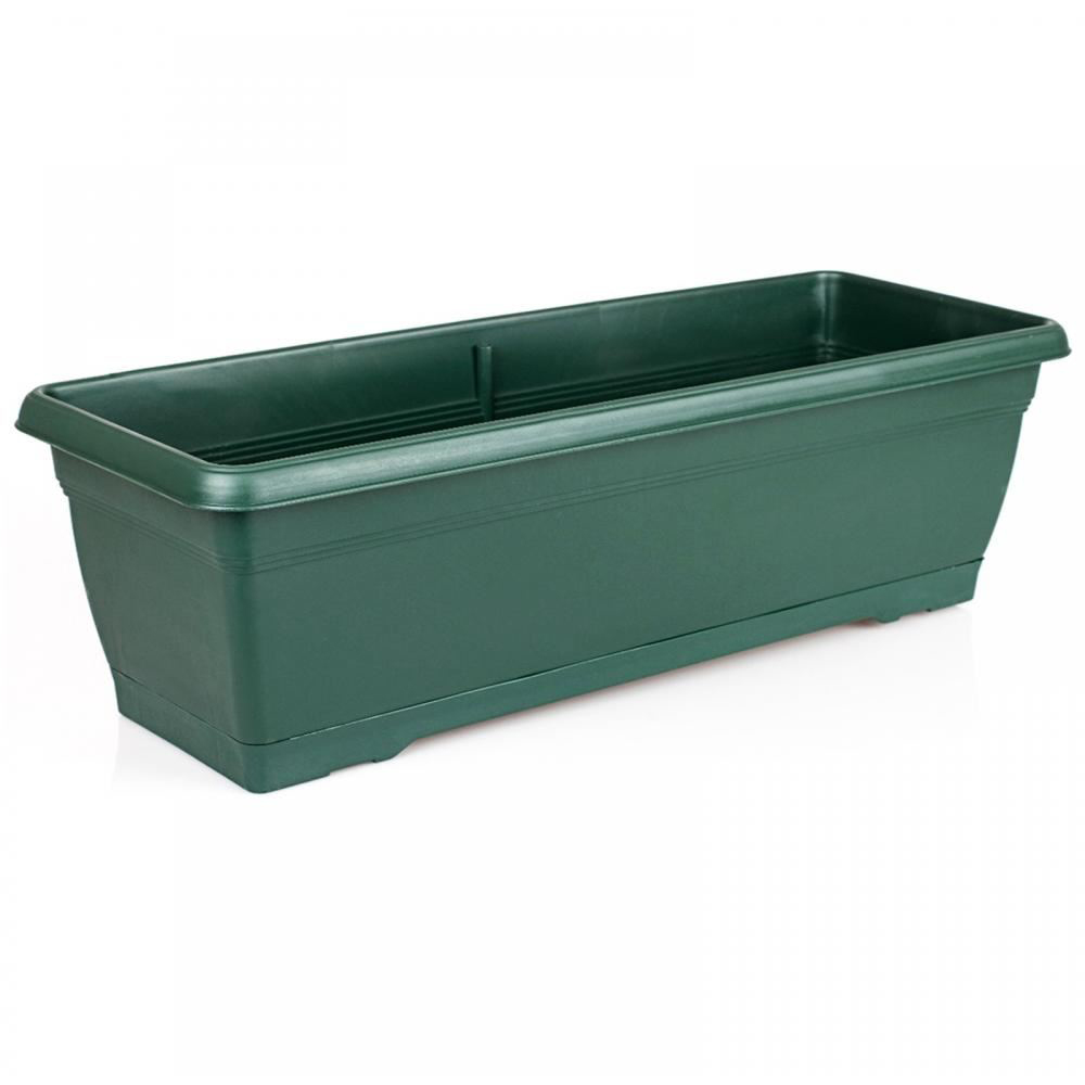Gr8 Garden Large Green Plastic Window Box Planter 72cm 4 Pack Image 2