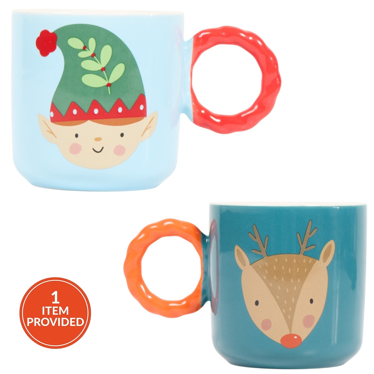 Xmas Braid Handle Mug Image 1