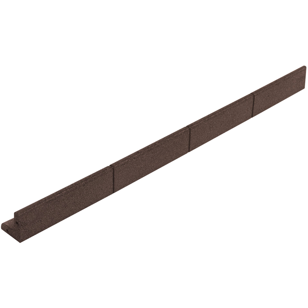 MonsterShop Brown Flexible Lawn Edging with Mallet 9.6m Image 3