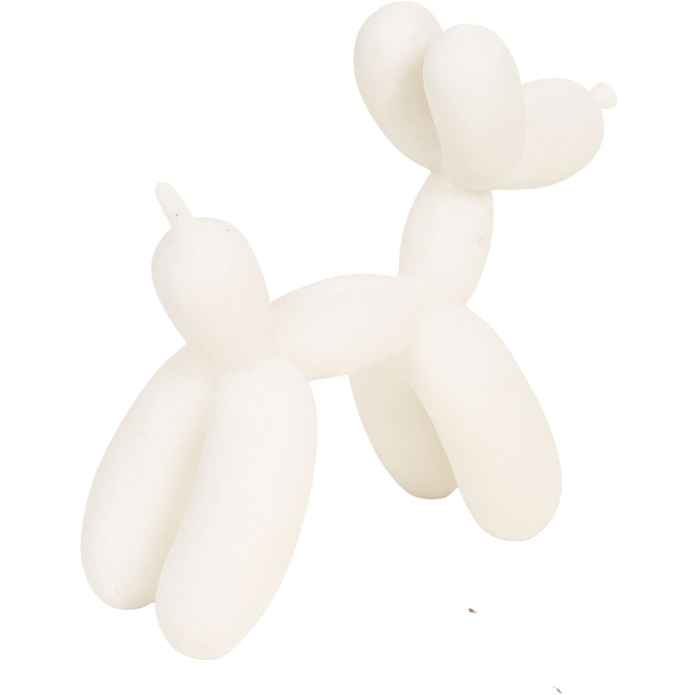 Balloon Dog Sculpture White Image 4