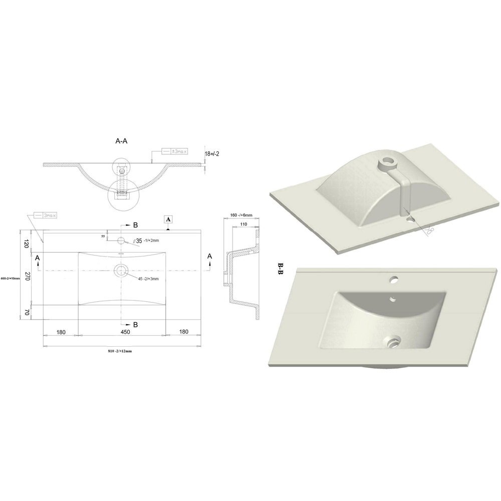 Bathstore Wharton 2 Door Green Wall Hung Basin Unit 815mm Image 7