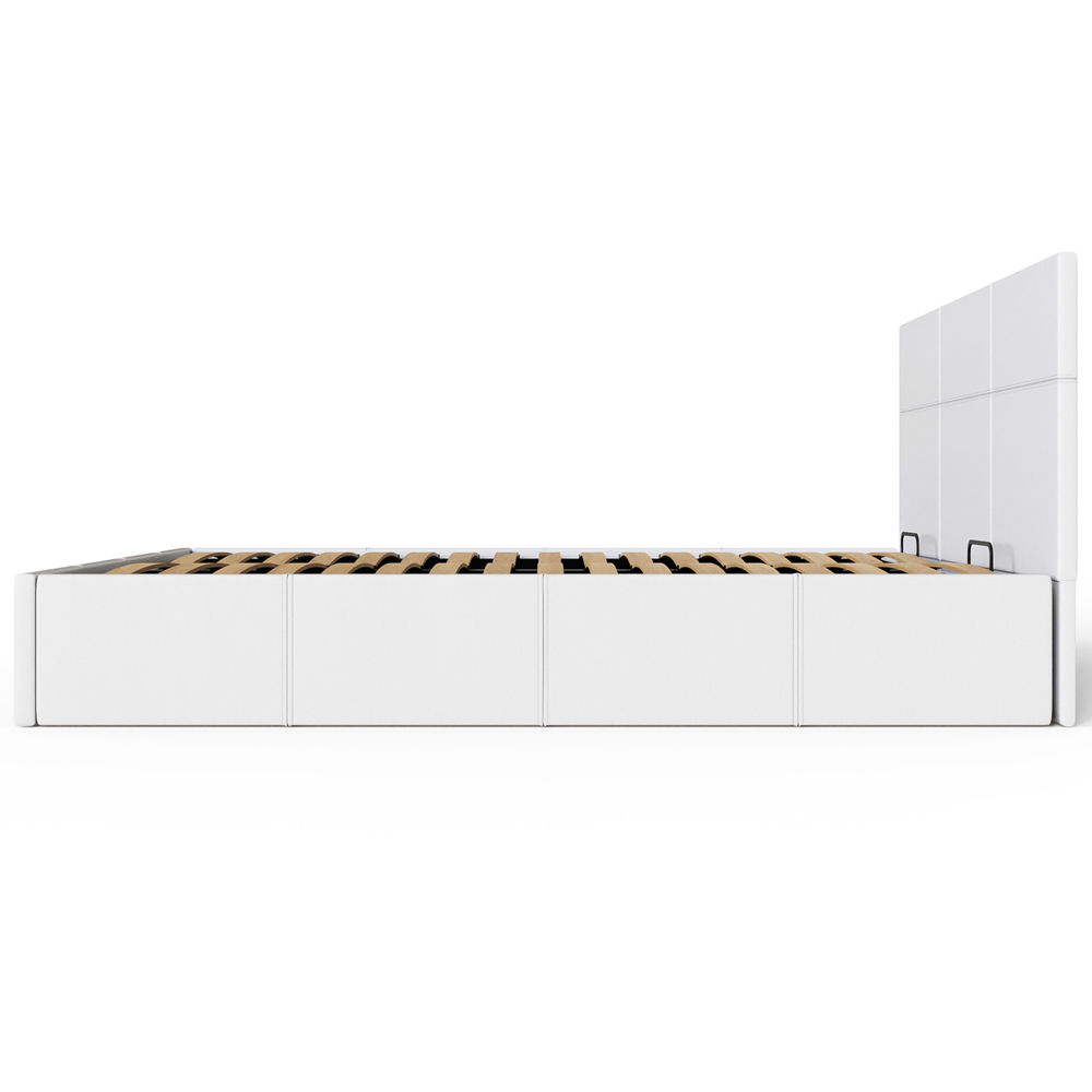 GFW King White Side Lift Ottoman Bed Image 6