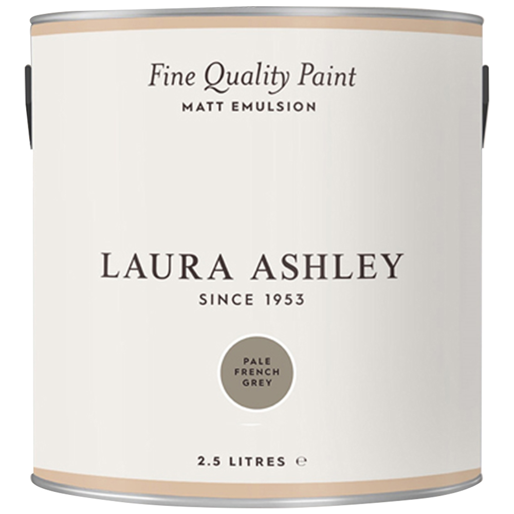 Laura Ashley Pale French Grey Matt Emulsion Paint 2.5L Image 2