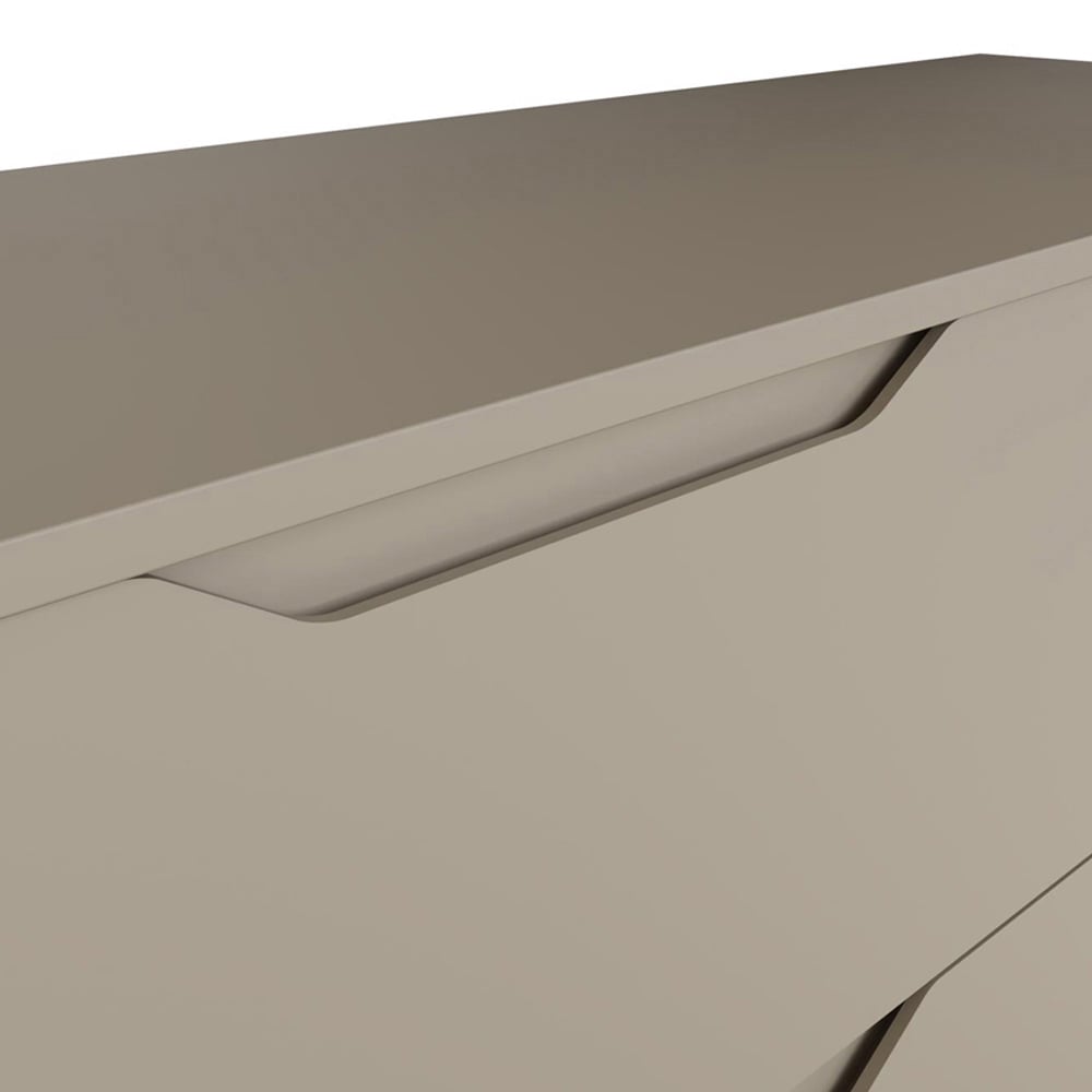 FWStyle Luno 8 Drawer Brown Modern Wide Chest of Drawers Image 5