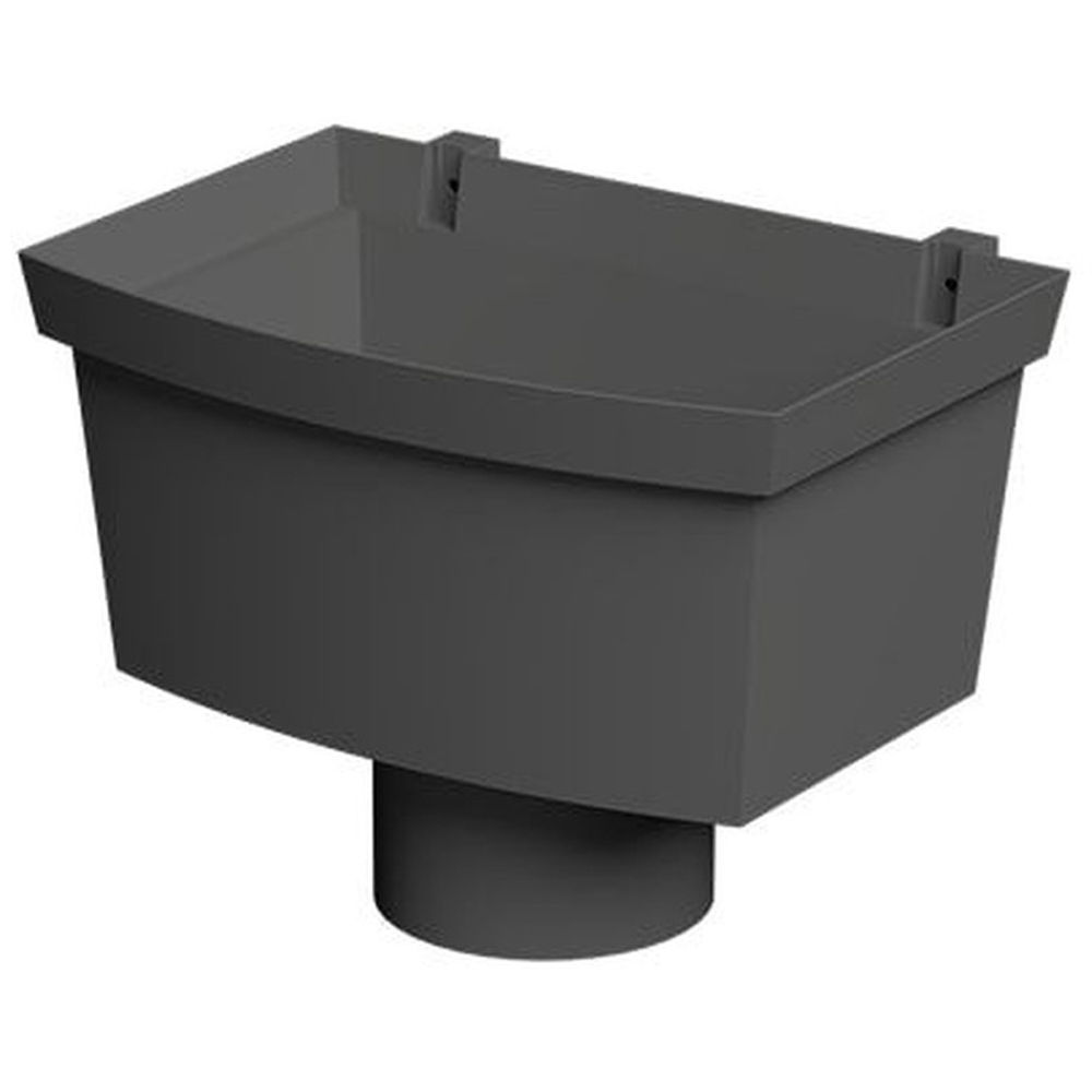 FloPlast Industrial Xtraflo Hopper Downpipe Kit Grey 110mm Image 6