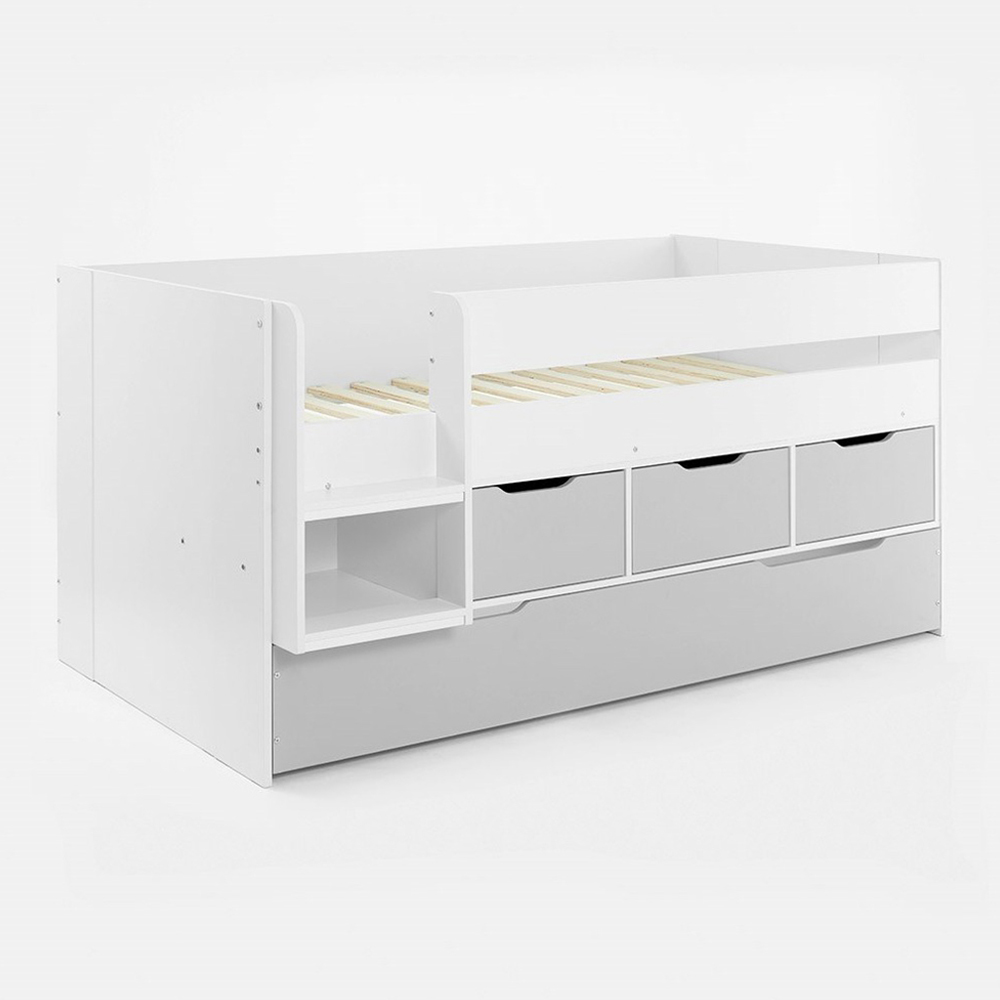 Flair Lars Single Low Cabin Bed with Trundle and Storage Drawers Image 2
