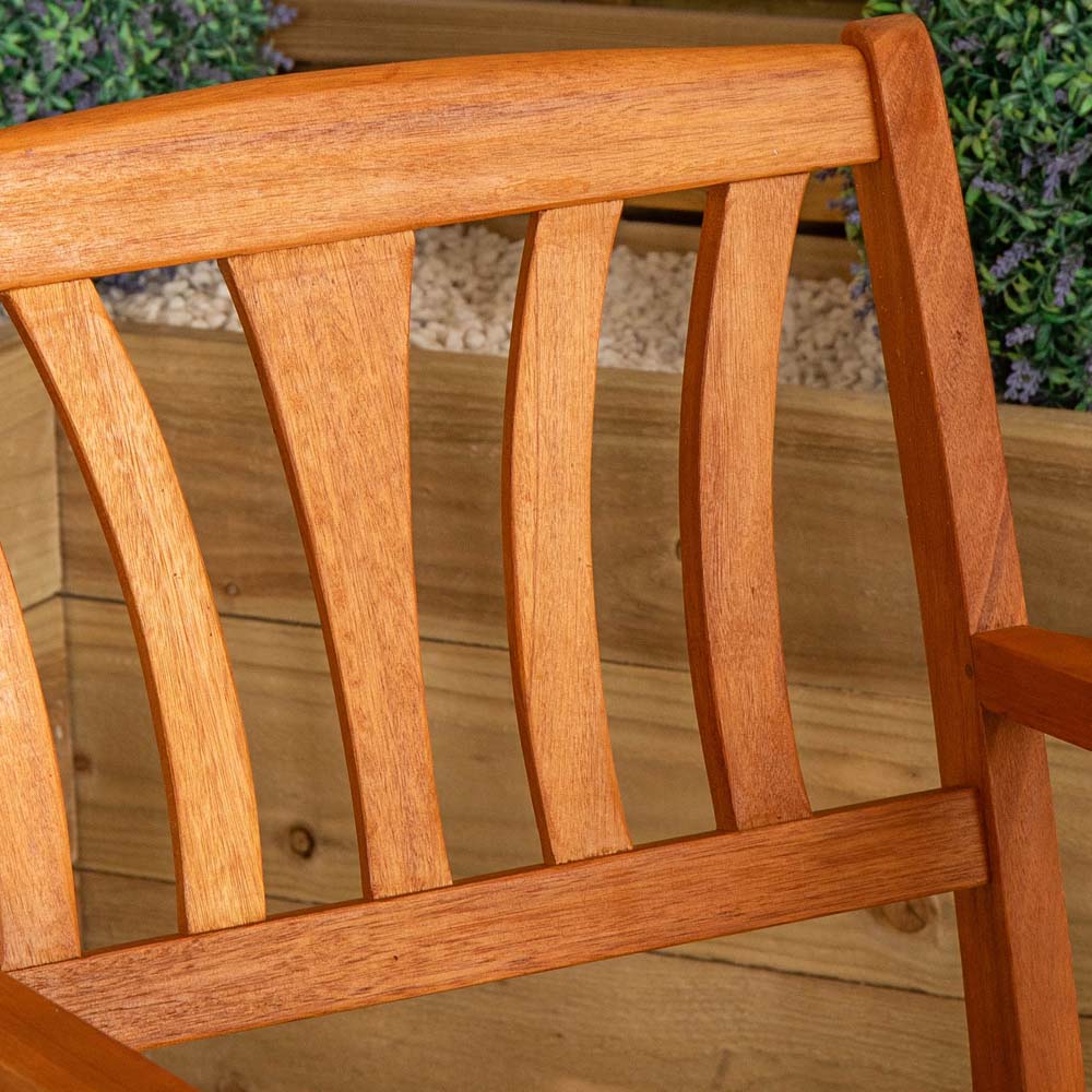 Samuel Alexander Kapalua Wooden Slatted Outdoor Dining Chair Image 4