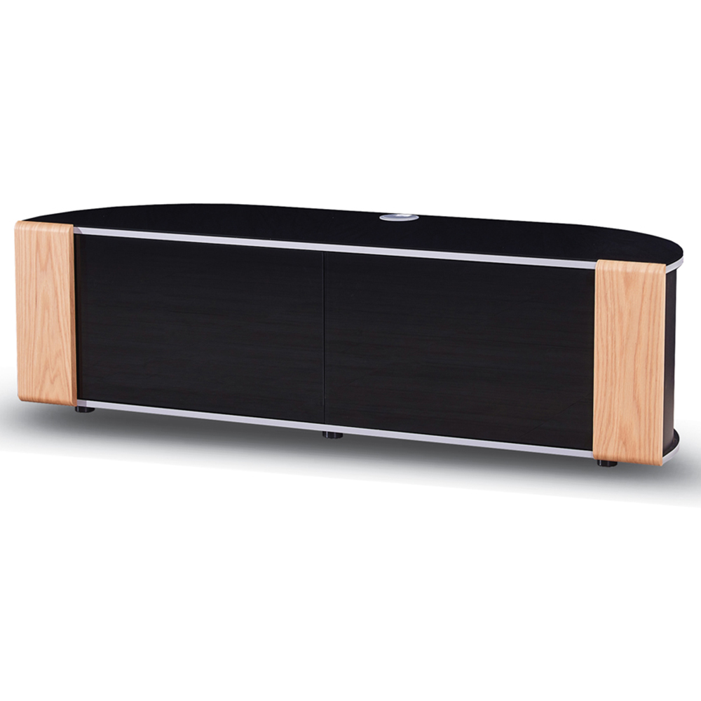 MDA Designs Sirius 1600 Hybrid 2 Door Walnut and Oak TV Cabinet Image 3