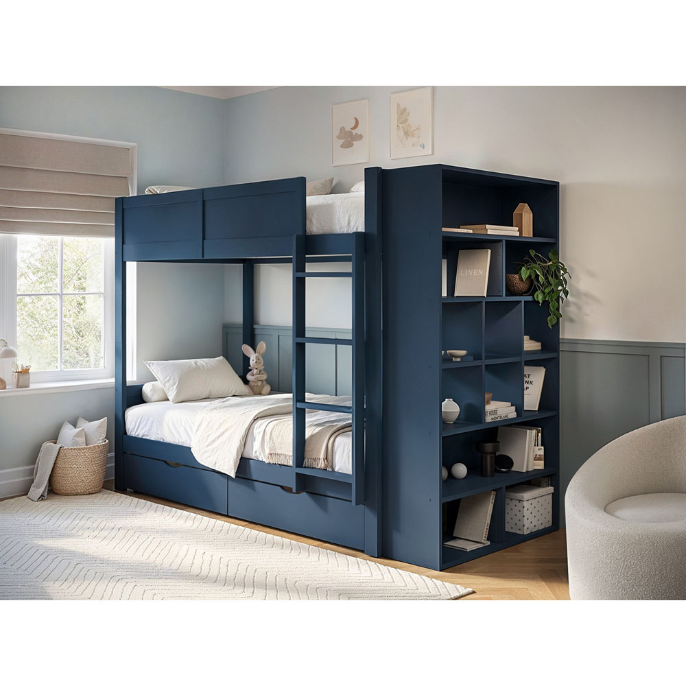 Flair Ruby Blue Bunk Bed with Storage Image 5