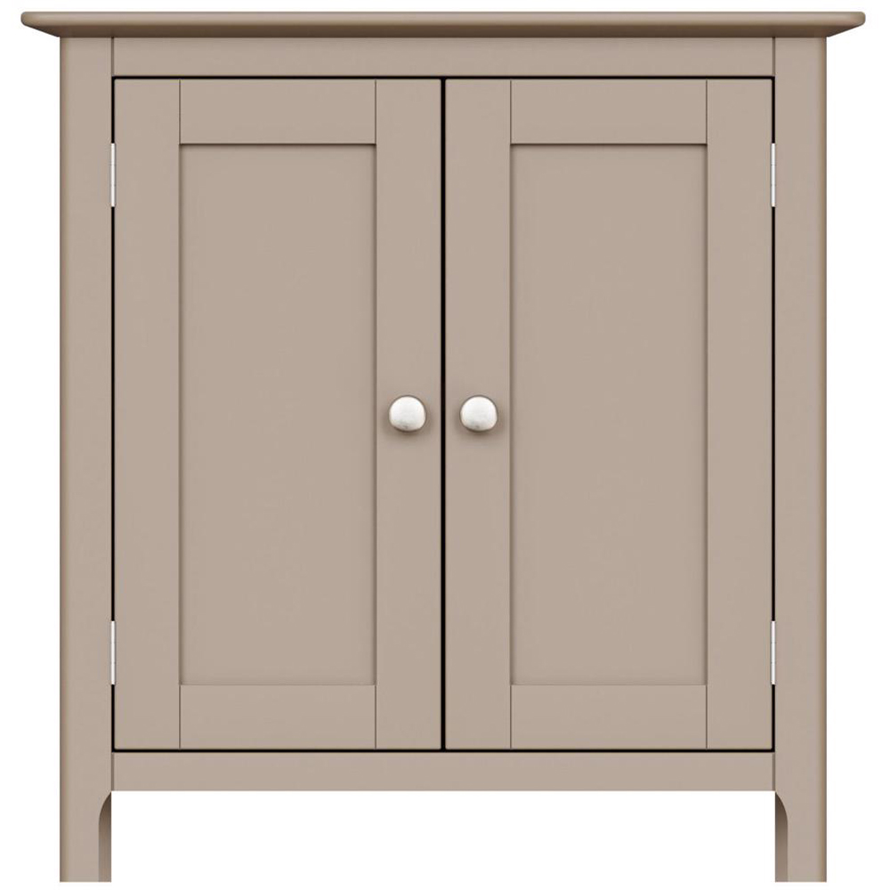 FWStyle Palma 2 Door Putty Ready Assembled Compact Sideboard Image 3