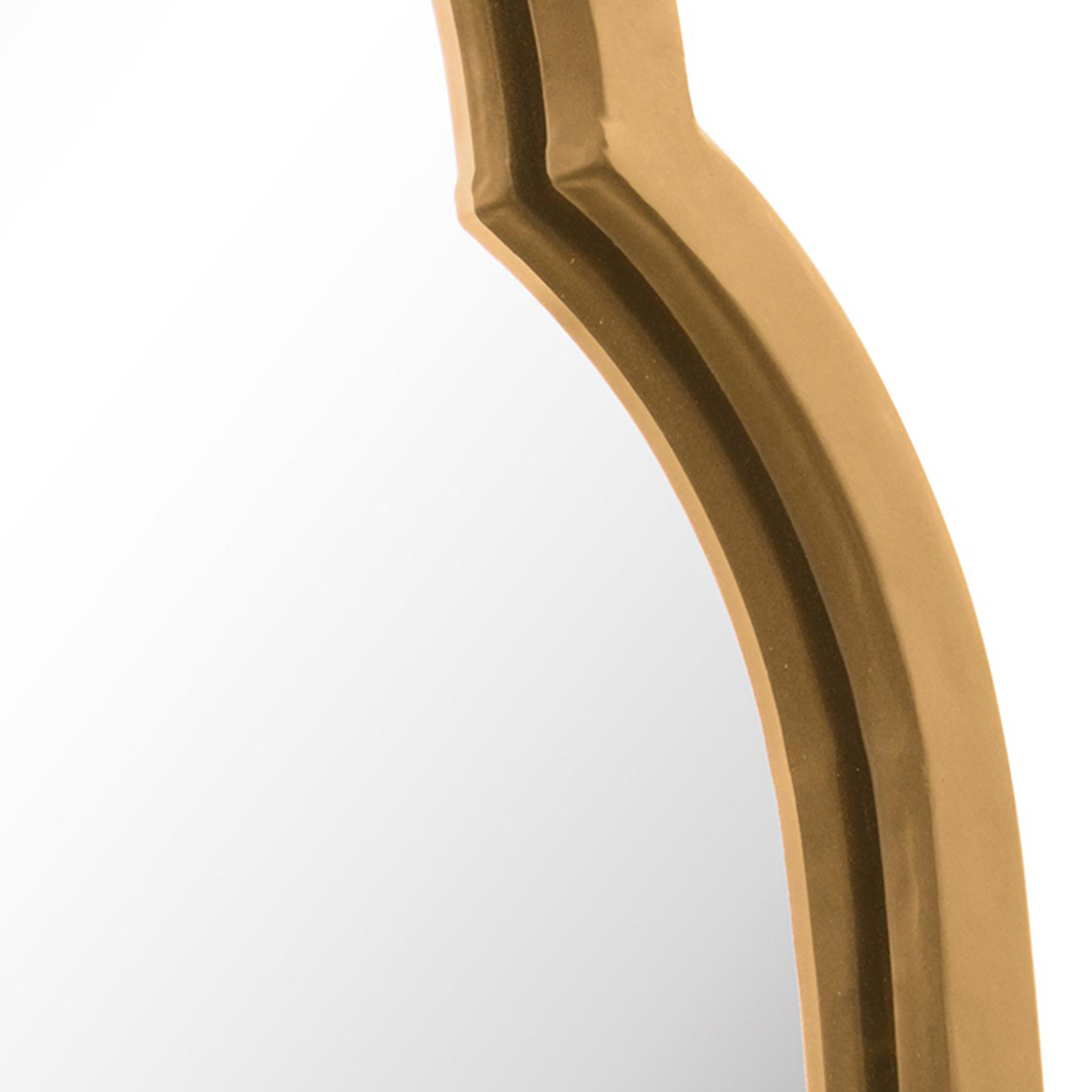 MirrorOutlet The Duplici Gold Metal Double Arched Oval Outdoor Garden Wall Mirror 102 x 36cm Image 5