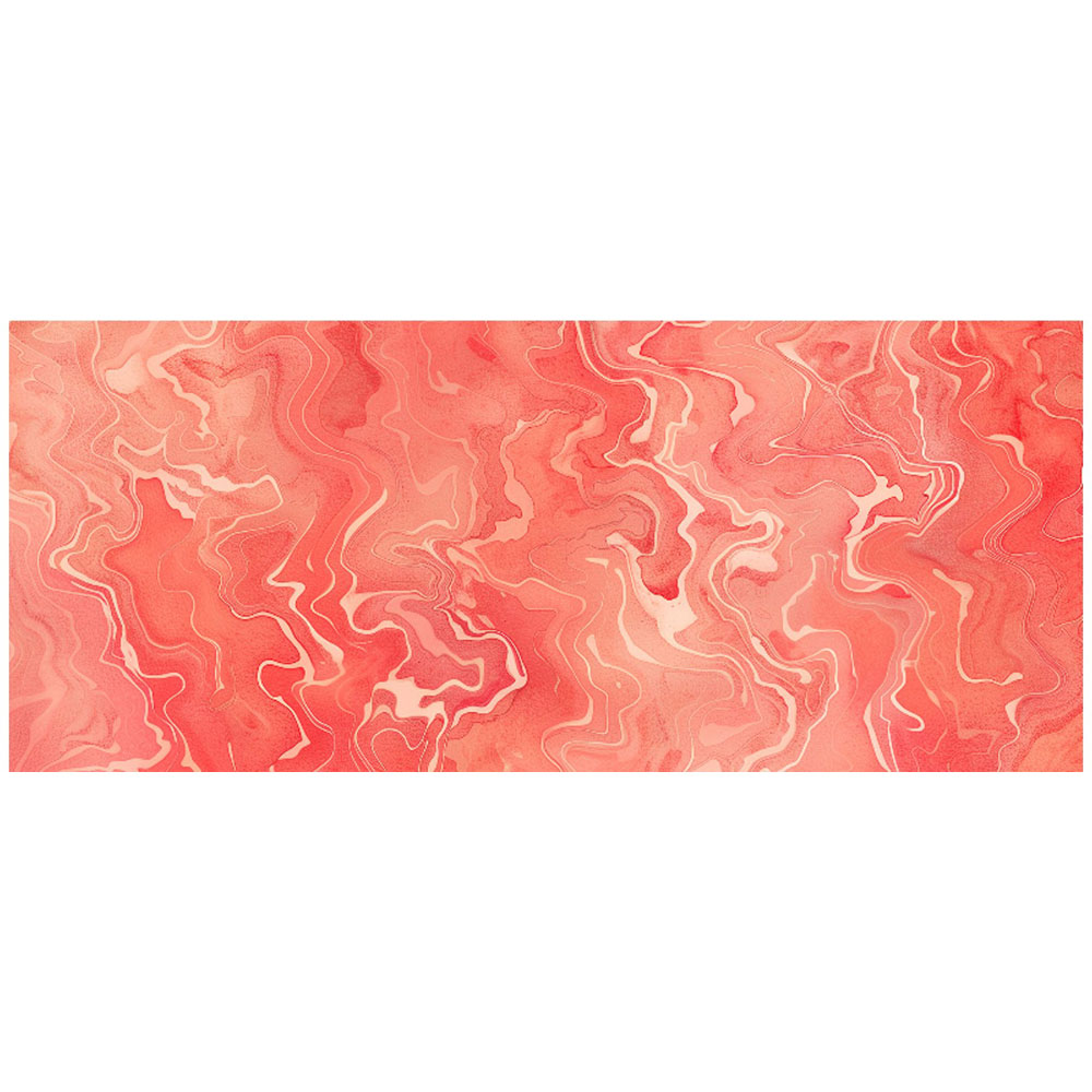 Warren Reed Designer Salmon Pink Marble Effect Bathroom Splashback 25 x 60cm Image 2