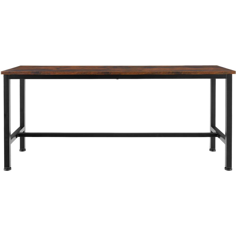 tectake Fairfield Set of 2 Dark Wood Bench Image 3