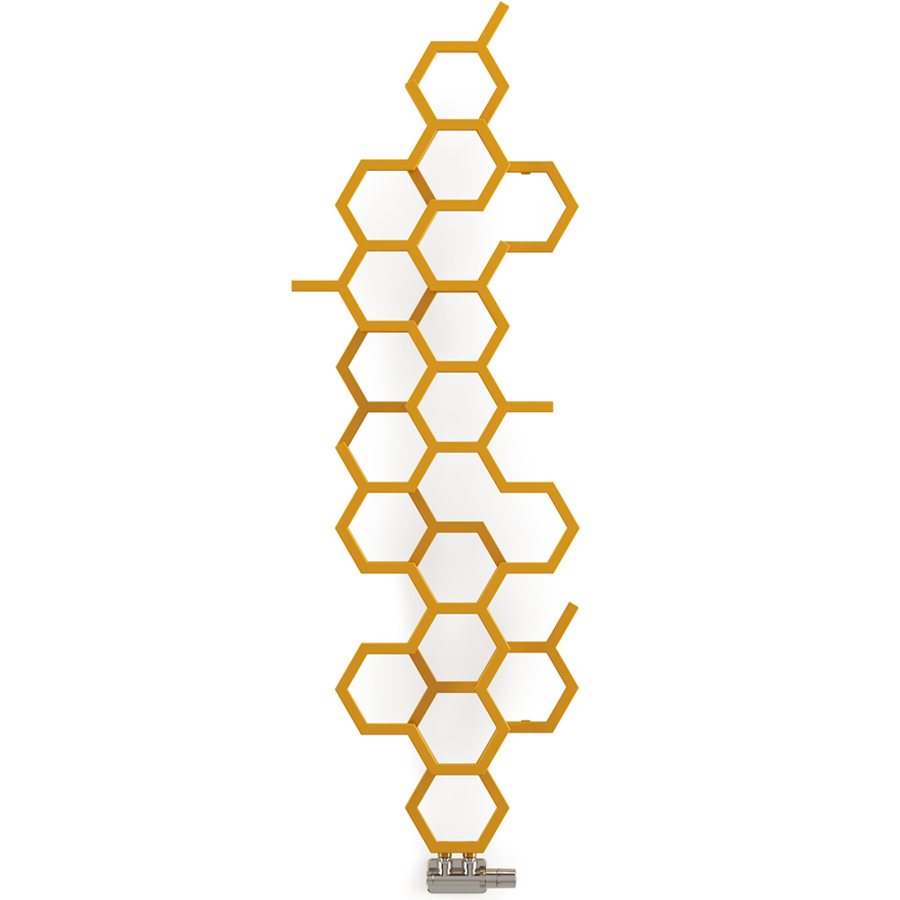 Terma Hex 1708 BTU Mustard Radiator 1700 x 573mm Image 3