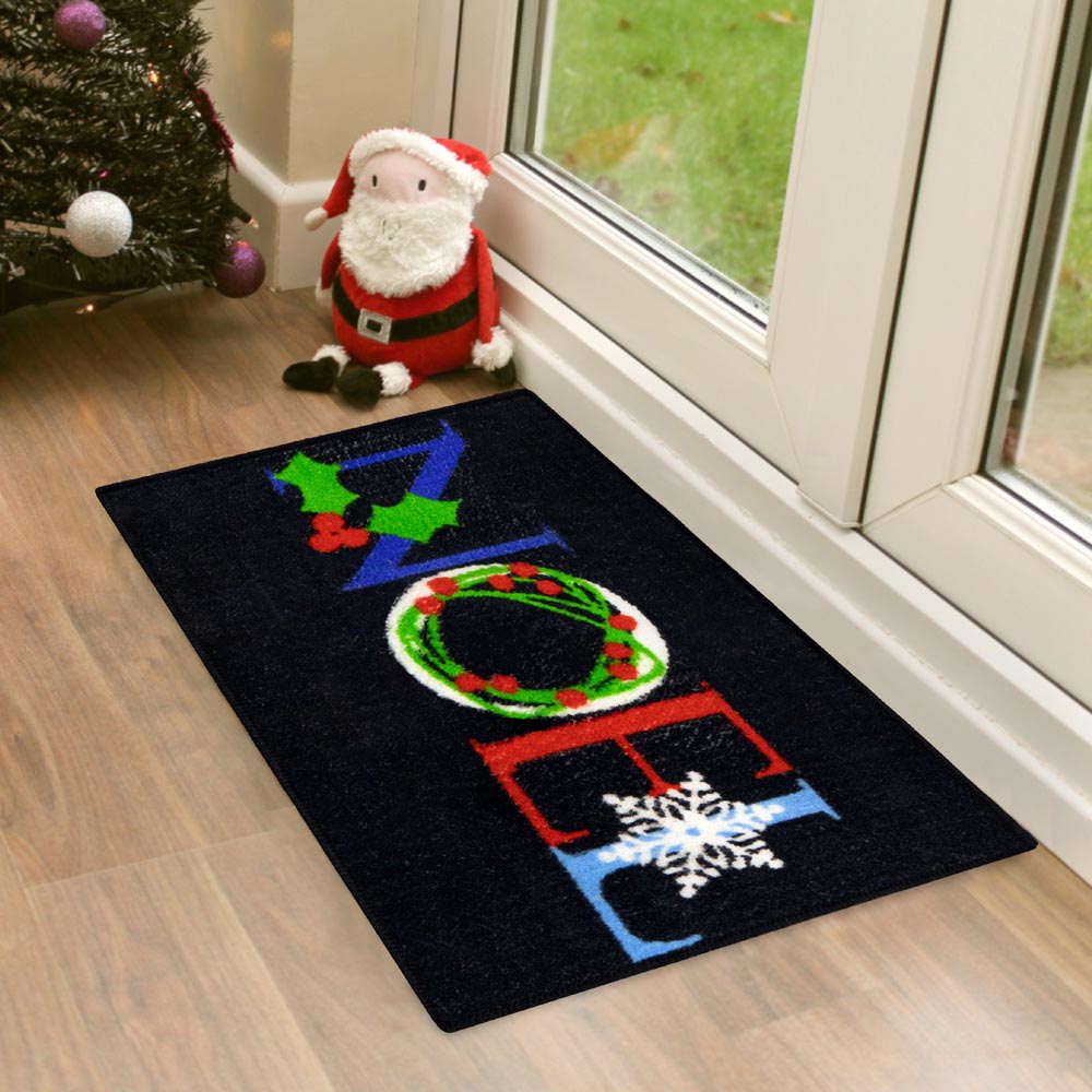 JVL Festive Christmas Noel Machine Washable Indoor Doormat 40 x 57cm Image 8