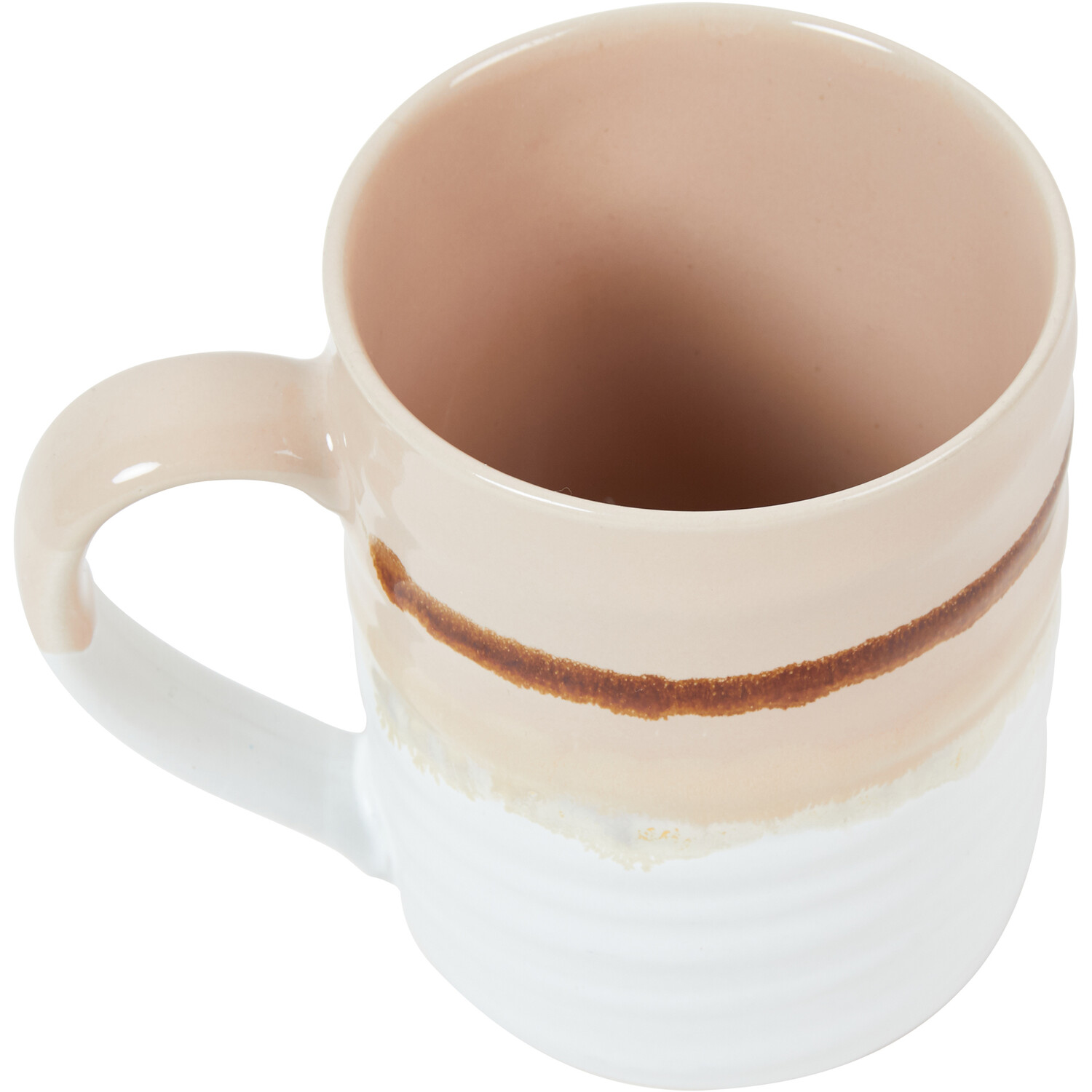 Two Tone Reactive Glaze Mug - Pink & White Image 2