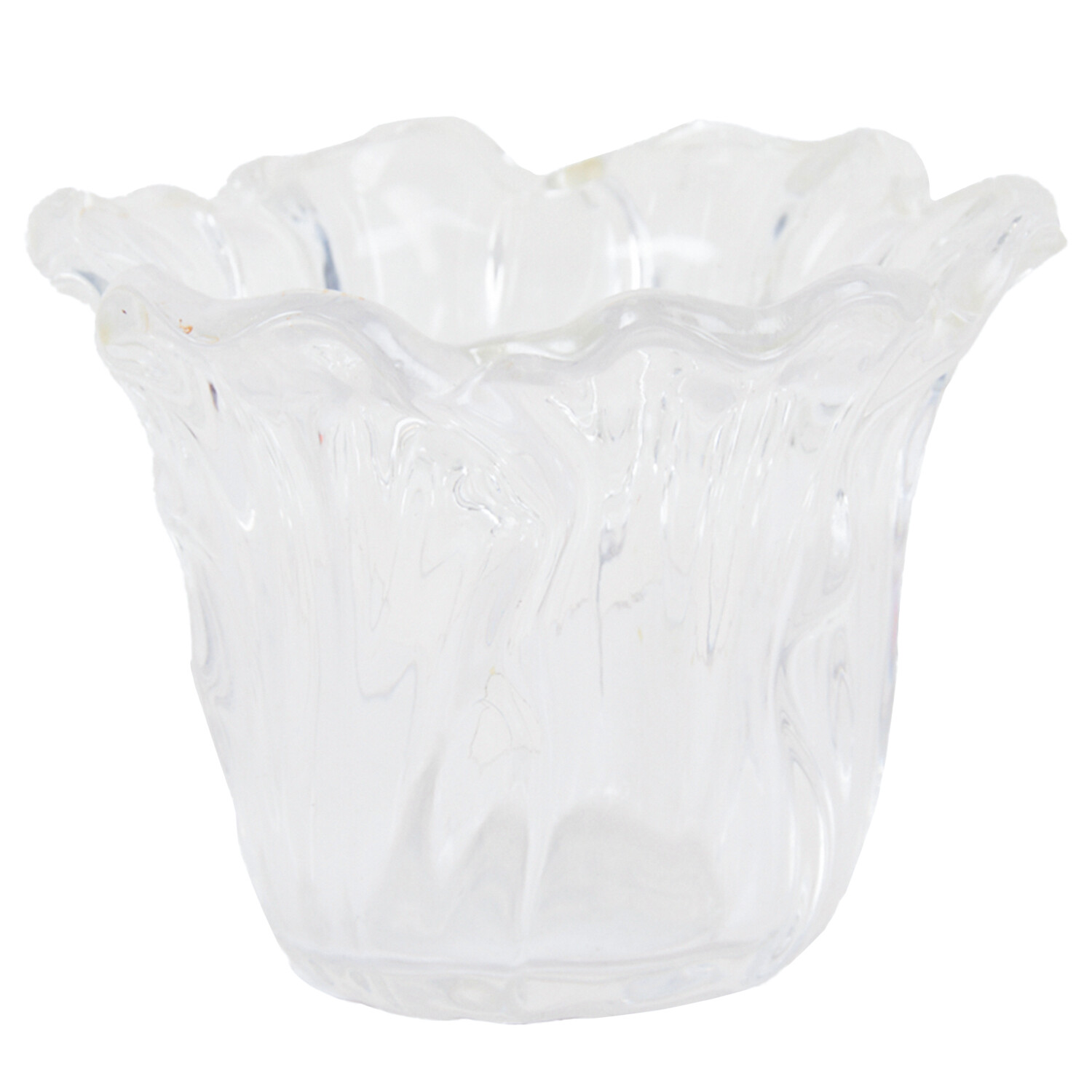 Tulip Glass Tealight Holder - Yellow, Clear, or Green Image 3