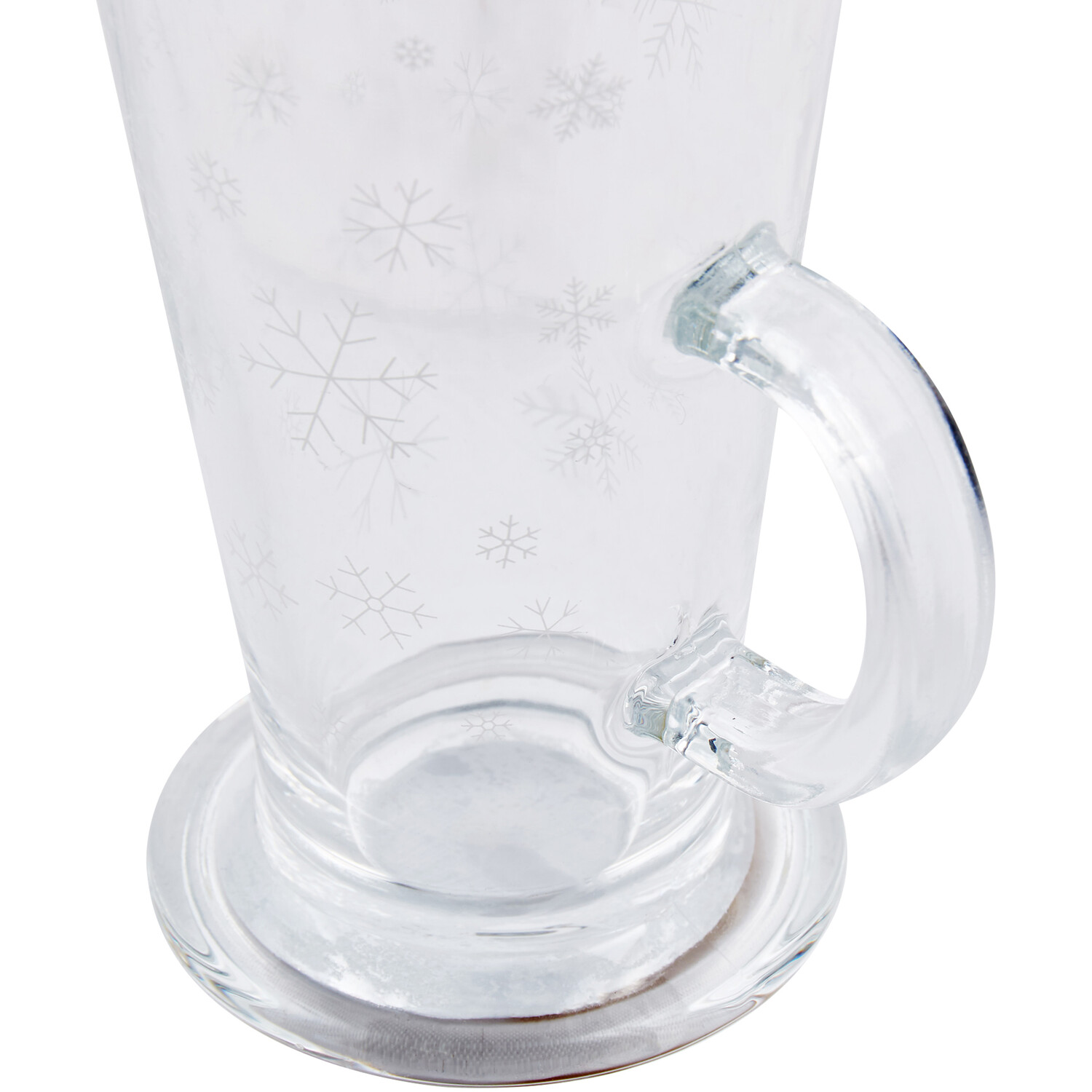 Christmas Stars Snowflakes Glass Mug Image 3