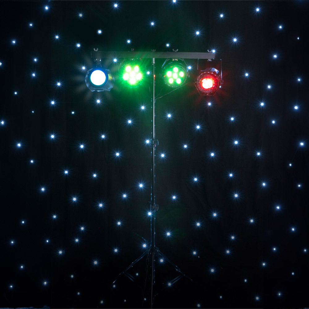 FX Lab 4 Way DJ Light and Stand Set Image 4